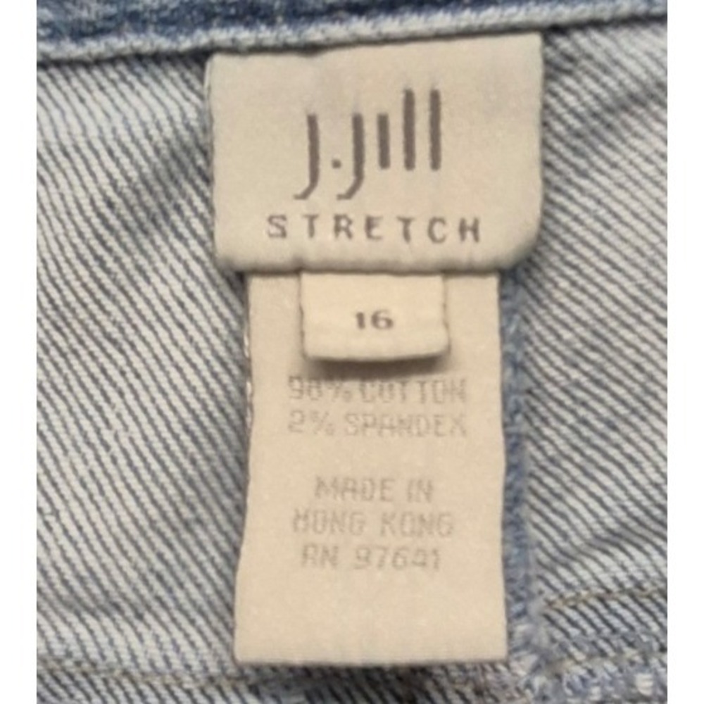 J Jill Stretch women's light wash denim blue jeans sz. 16 Cotton Blend classic - Picture 8 of 11